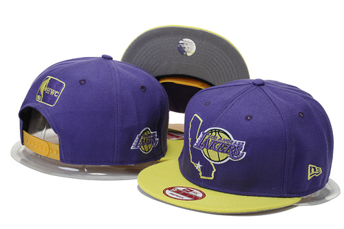 NBA Los Angeles Lakers NE Snapback Hat #154